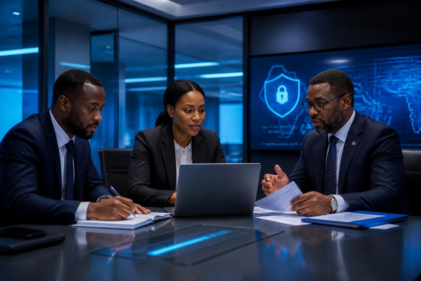Government and institutional partners reviewing secure document and transport technology plans